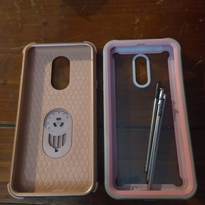 2 phone cases to a LG STYLO 5 and 4 extra stylists